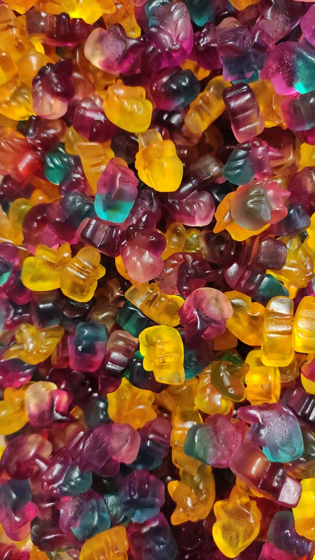 Licornes MULTICOLORES LISSES - 100g