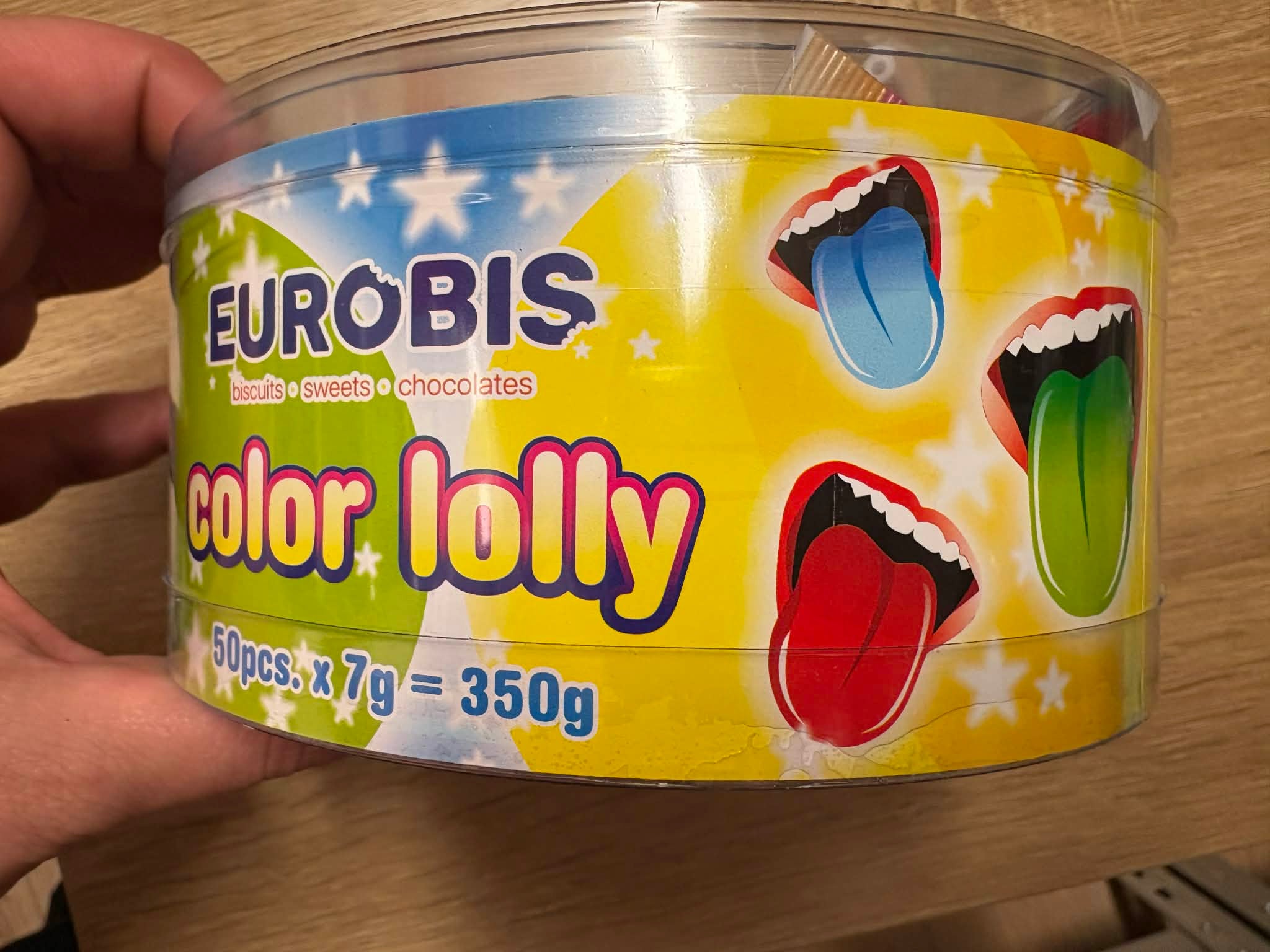 Sucette Color Lolly : 3.00 la Boîte de 50 pièce