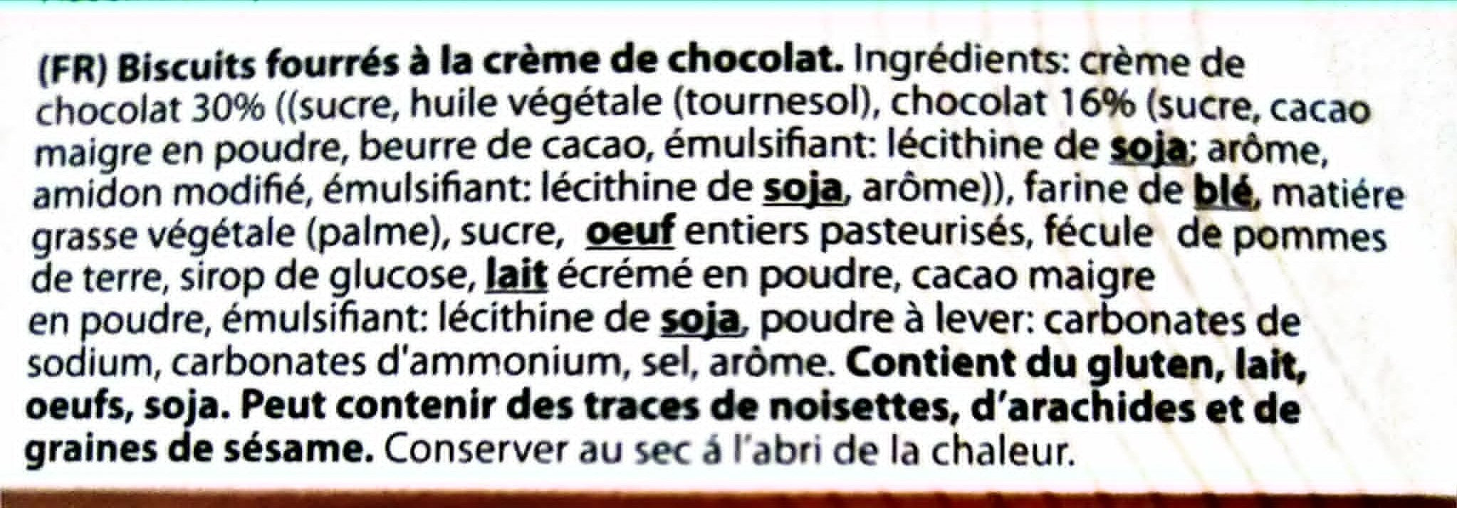 Biscuits Tweett à la Crème de Chocolat