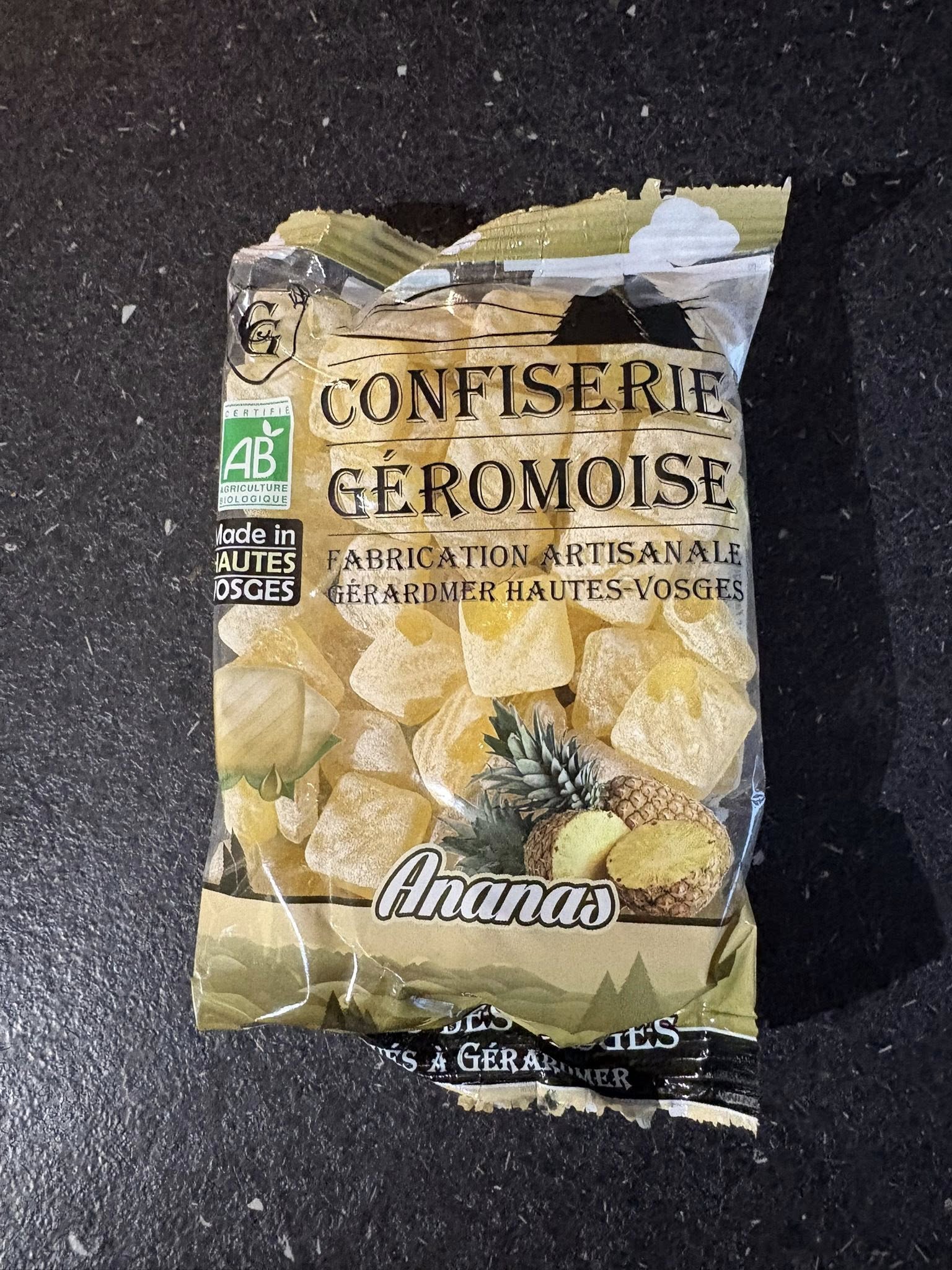 Bonbon Vosgiens Ananas 6e le paquet