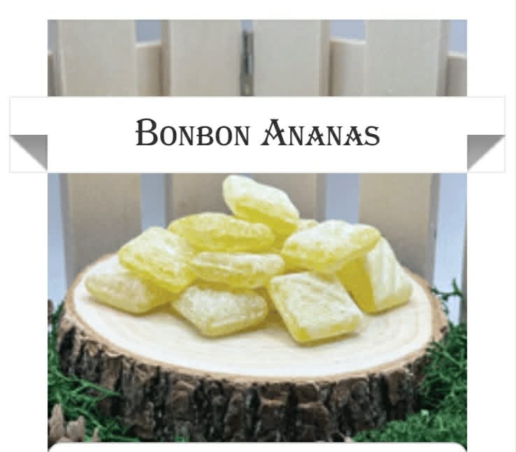 Bonbon Vosgiens Ananas 6e le paquet