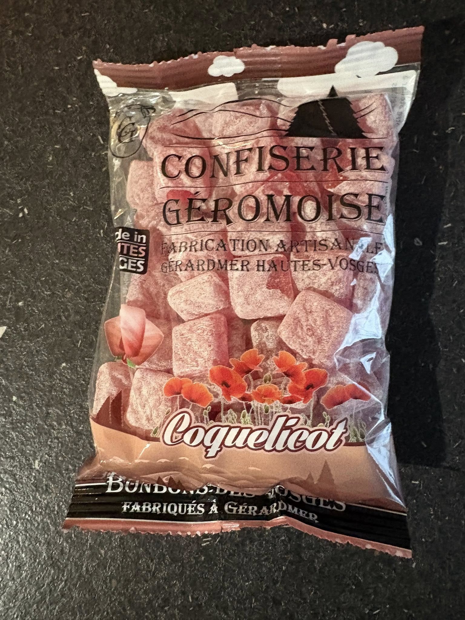 Bonbon Vosgiens Coquelicot 6e le paquet