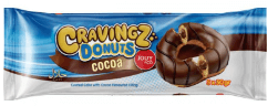 Donuts Cocoa, 5 beignets fourrés et enrobés de chocolat de 40g