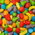 Mini Fruits Colorés Lisse Mou - 100g