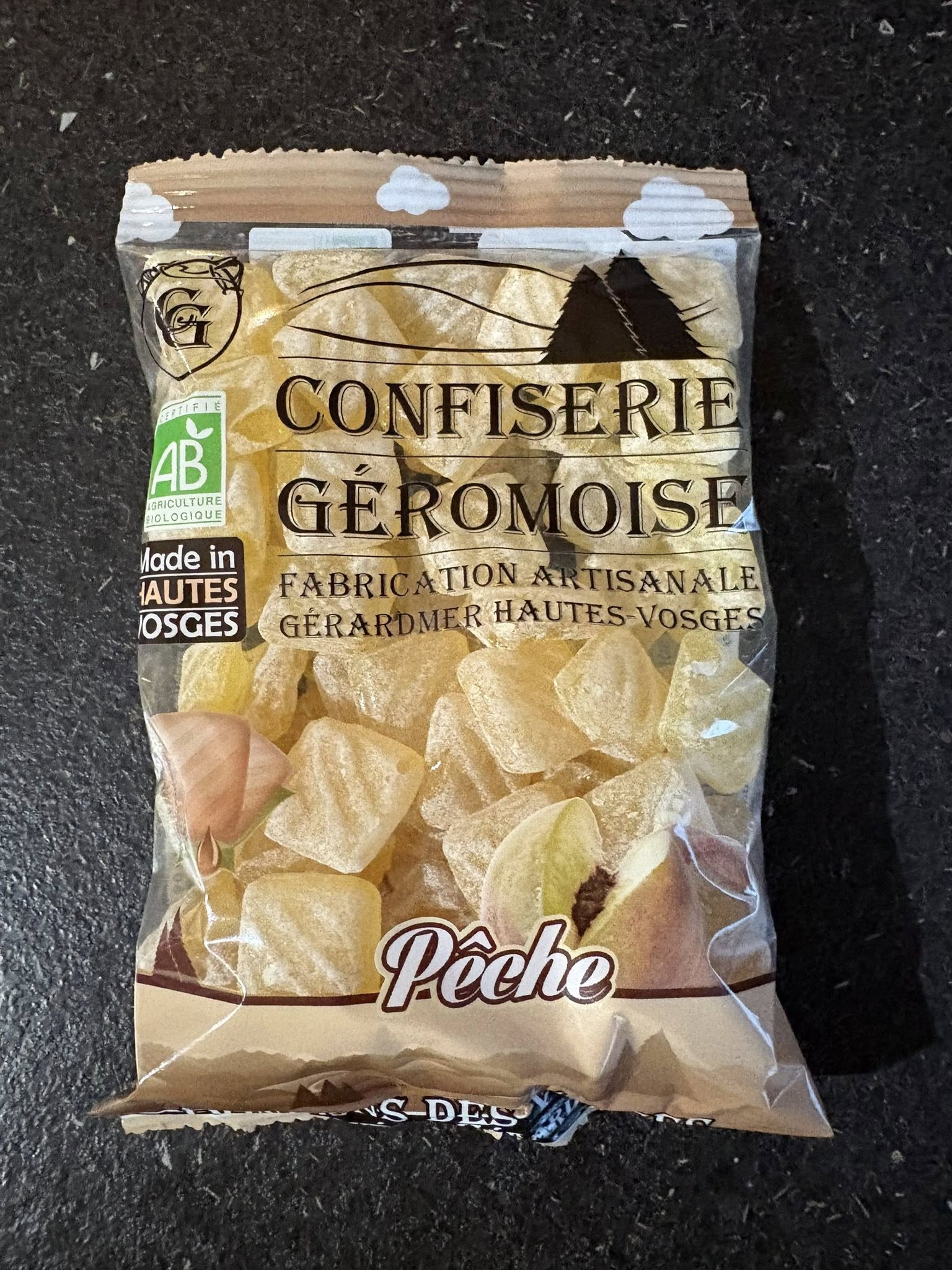 Bonbon Vosgiens Pêche 6e le paquet