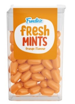 Fresh Mints goût orange 6x15g : 1.40 euro pièce