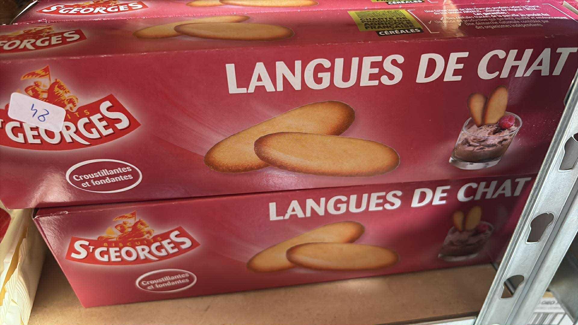 Biscuit Langues de Chat à 1.30 euro