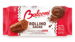 Biscuits Rollino Cacao – Balconi – 6 x 37 g, 220 g